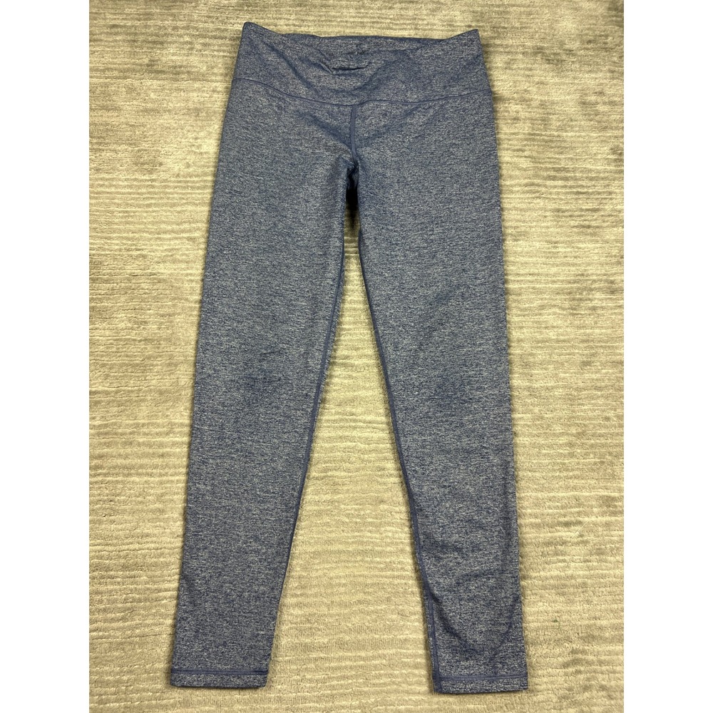 Old Navy Leggings Womens Medium Blue Space Dye Active High Waisted Full Length